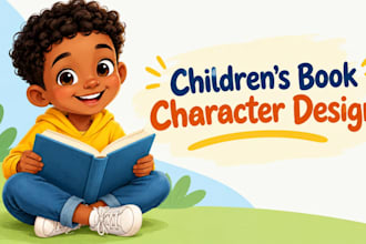 children book illustrations with unique and consistent characters