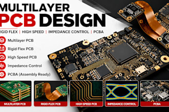 design multilayer pcb, rigid flex, high speed pcb, impedance control and pcba