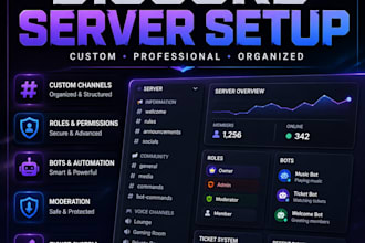 setup and design a professional discord server