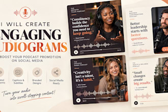 create an engaging audiograms to boos your podcast promotion on social media