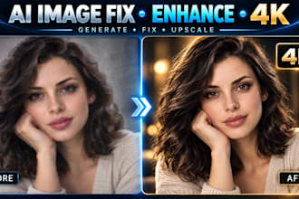 generate and fix ai images, enhance photos and upscale to 4k
