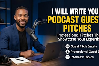 write compelling podcast guest pitches and interview proposals guest research