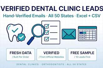 build a verified US dental clinic email list for your outreach