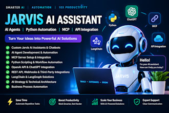 jarvis ai assistant ai agent automation mcp API python expert chatgpt openai llm