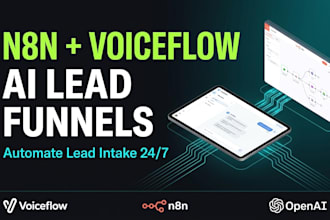 build an ai lead generation funnel with n8n and voiceflow
