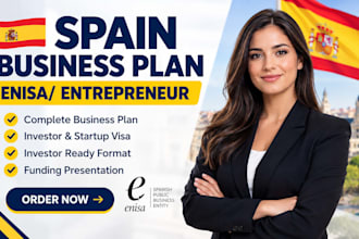 write a spain entrepreneur visa business plan for the enisa report