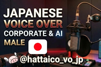 record a professional japanese voice over