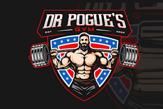design badass fitness gym brand logo