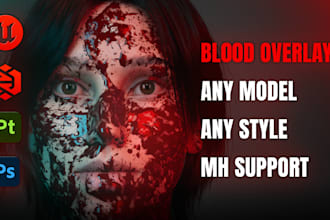 make blood overlay for your characters and props