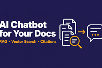build a rag ai chatbot trained on your documents with vector search