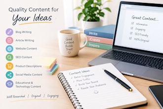 write engaging and SEO friendly content