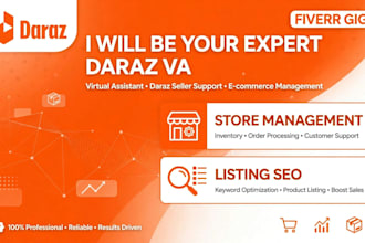 be your expert daraz VA for product listing and store management