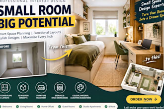 professionally design your small room and maximise every inch of space