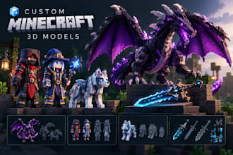create custom minecraft blockbench 3d models in blockbench