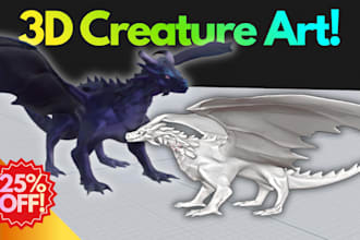 create stylized 3d creatures and game assets