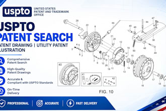 do uspto patent search patent drawing  utility patent illustration