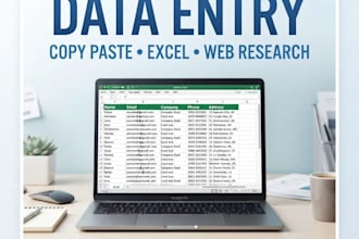 accurate data entry and copy past work