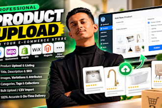 upload products to woocommerce shopify and wordpress