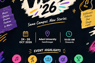 design a modern professional poster for your business or event