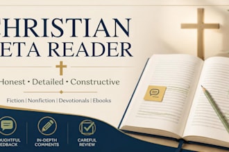 beta read your christian book or ebook
