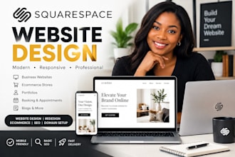 design, redesign, or build a professional squarespace web