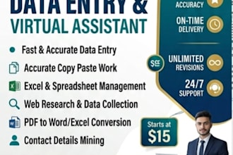 do accurate data entry, copy
