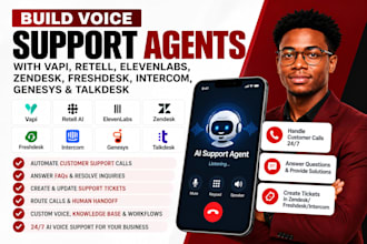 build voice support agents with vapi retell elevenlabs zendesk intercom genesys