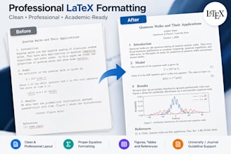 format your physics or research document in latex