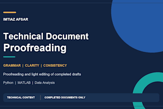 proofread and edit your completed technical document