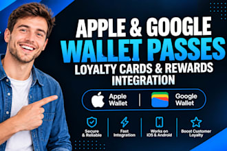 create apple wallet and google wallet passes, loyalty cards and tickets