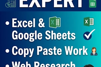 do professional data entry and copy paste work