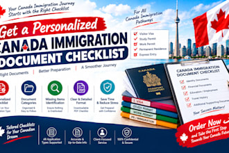 create a personalized canada immigration document checklist