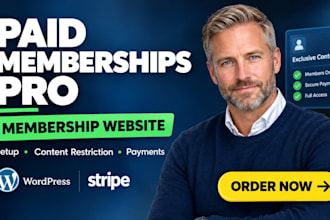 setup paid memberships pro, buddyboss and build wordpress membership website