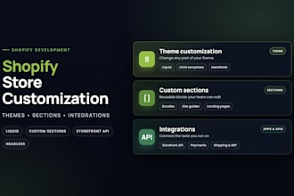 customize your shopify store with custom theme sections and features