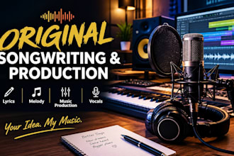 write and produce an original song for you