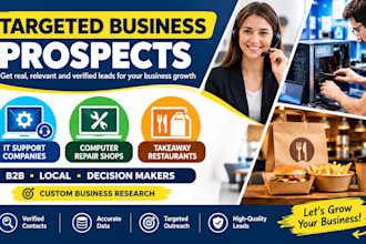 it support companies computer repair shops takeaway restaurants lead generation