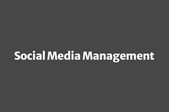 do social media management