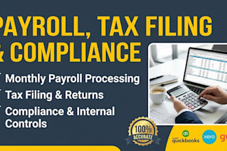 do payroll processing, tax filing