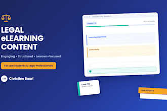teach you complex legal concepts with structured elearning content