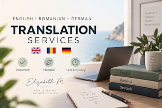 translate german, english and german texts
