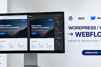 migrate your wordpress or wix website to webflow with SEO