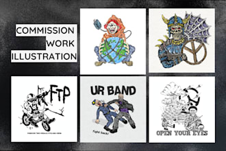 create a custom digital illustration and artwork