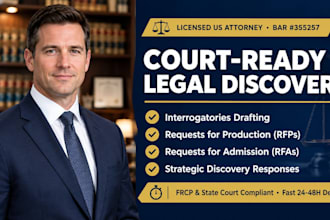draft requests for production of documents by a US attorney