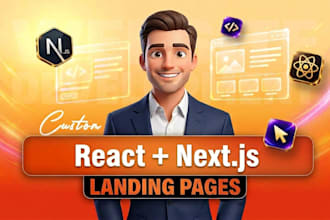 build a fast react website or landing page with nextjs