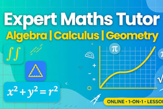 be your math tutor for calculus algebra and geometry