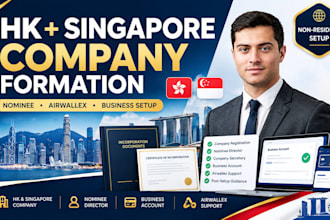 register hong kong or singapore company with nominee director and airwallex