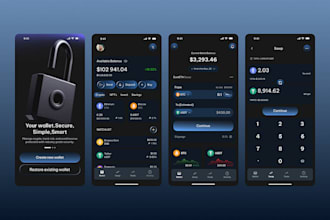 develop crypto wallet app, fintech app, blockchain app, trust wallet app