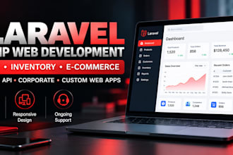 develop a custom laravel PHP web application