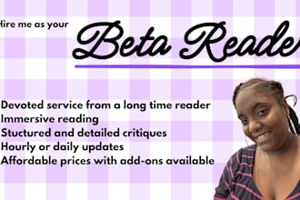 be your beta reader