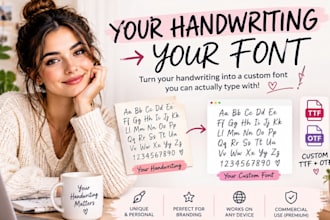 turn your handwriting into a custom handwritten font in ttf otf